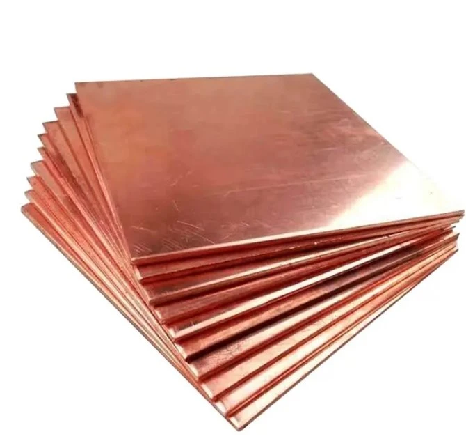 Placă metalică de cupru